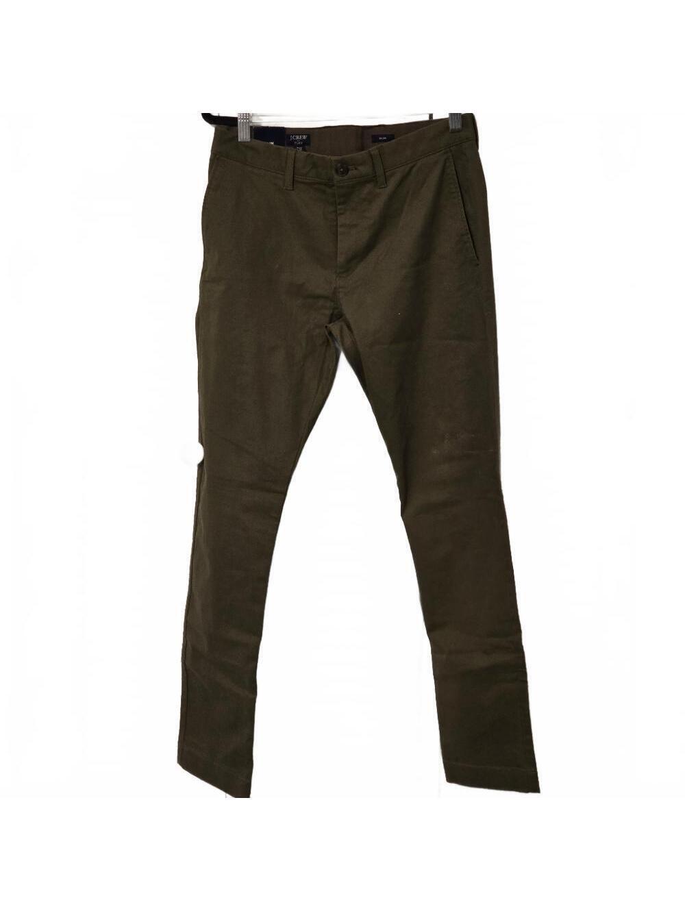 J. Crew Slim Flex TruTemp365 Pants 29x30 Olive Green Mens NWT - Picture 1 of 7